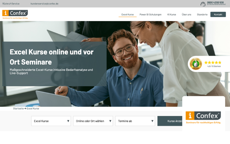 Referenz für den Relaunch einer Bildungsinstitut durch SEO-Agentur in Duisburg